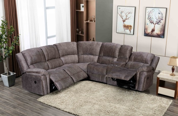 3 Piece Power Modular Reclining Sectional w/ USB & storage console - Image 3