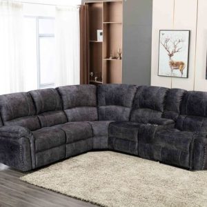 3 Piece Power Modular Reclining Sectional w/ USB & storage console