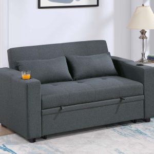 Convertible Sofa Sleeper W/ Cup Holders