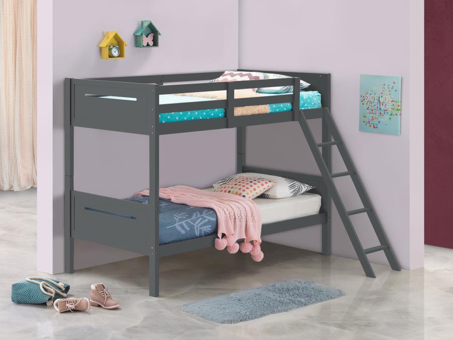 Twin over twin bunk bed