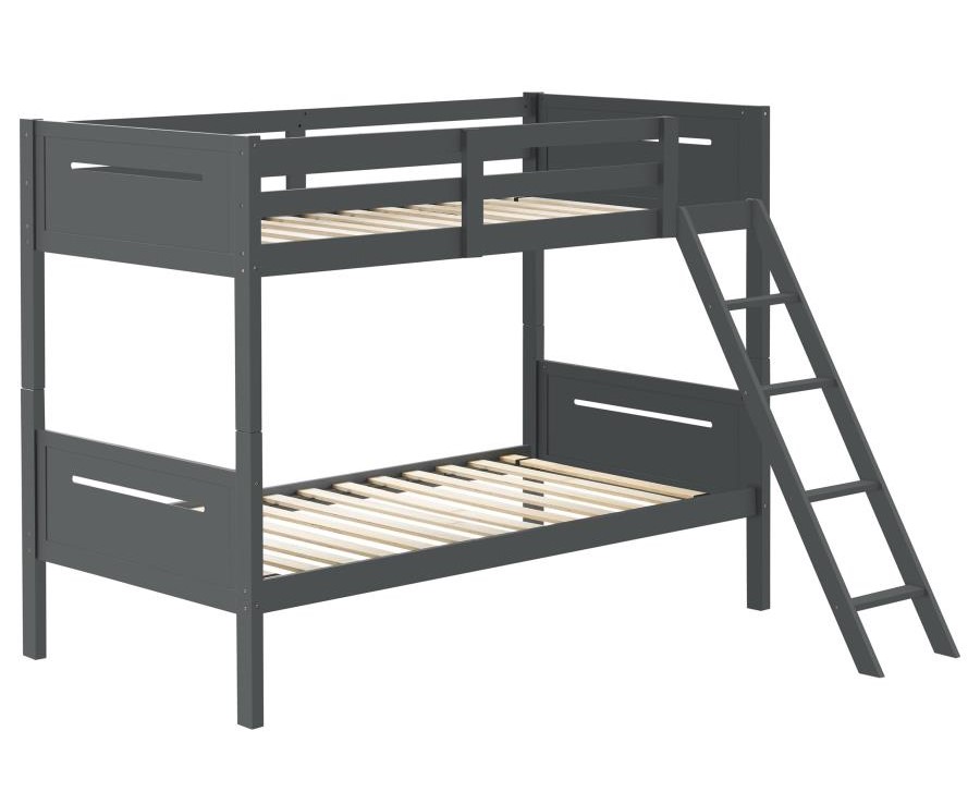 Twin over twin bunk bed - Image 3