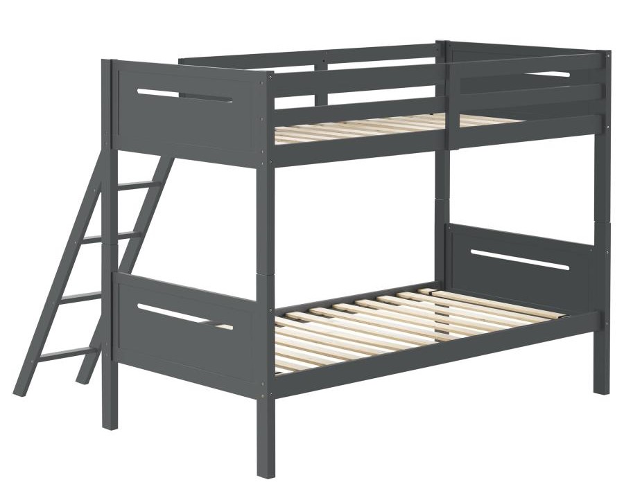 Twin over twin bunk bed - Image 4