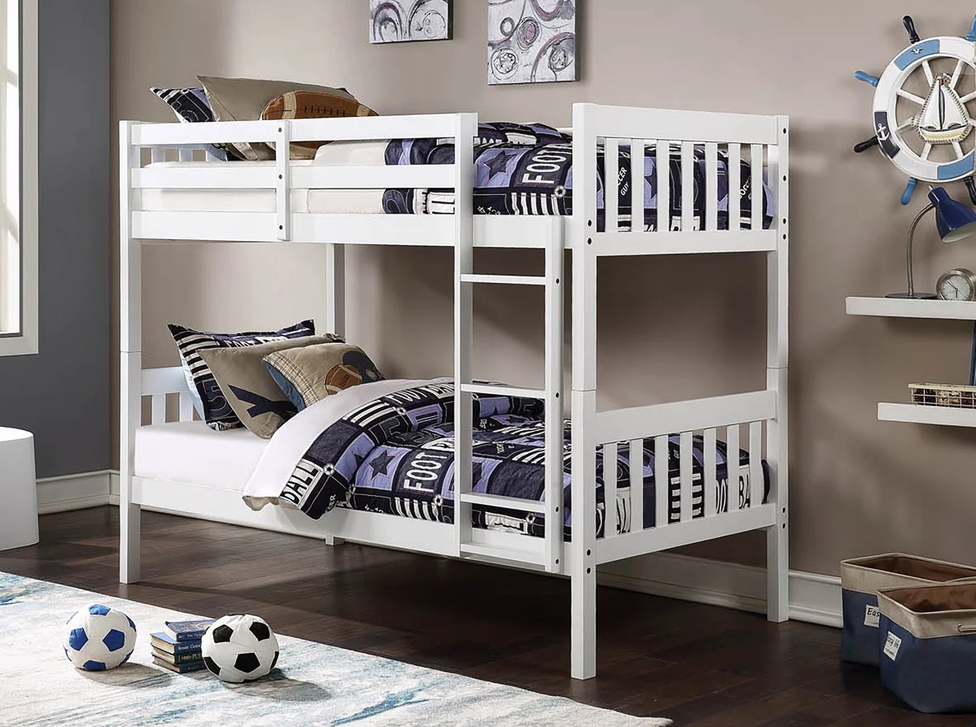 Twin over twin bunk bed