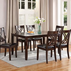 7 Piece dining Set ( table & 6 chairs )