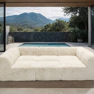 6 Piece Contemporary Modular U/ Daybed Sectional ( Compressed Foam )