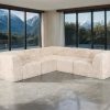 5 Piece Contemporary Modular Corner Sectional ( Compressed Foam )