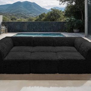 6 Piece Contemporary Modular U/ Daybed Sectional ( Compressed Foam )