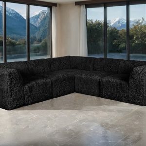5 Piece Contemporary Modular Corner Sectional ( Compressed Foam )