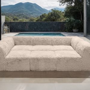 6 Piece Contemporary Modular U/ Daybed Sectional ( Compressed Foam )
