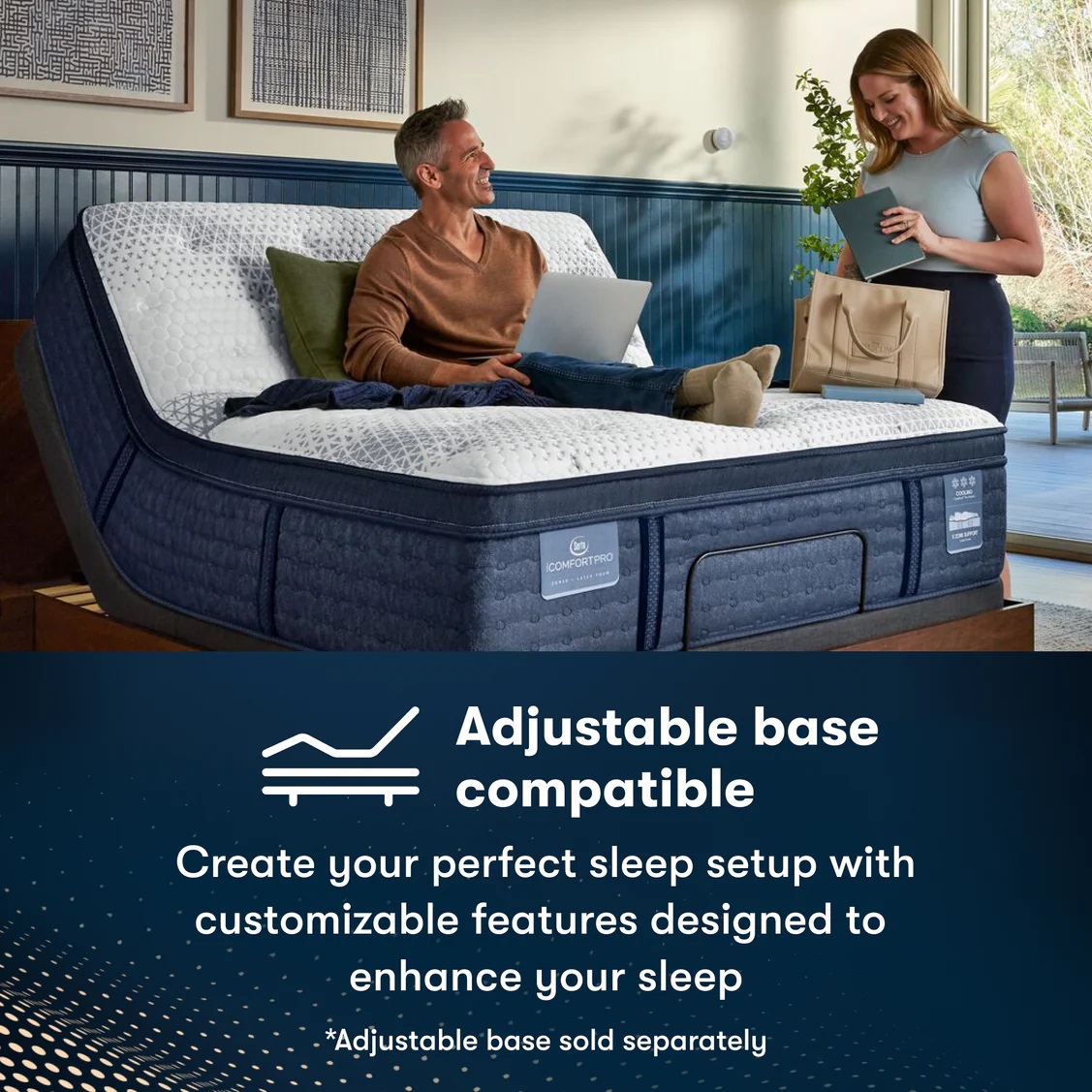 Serta Icomfortpro buckingham Cali King Ultra Plush Pillow Top mattress - Image 6