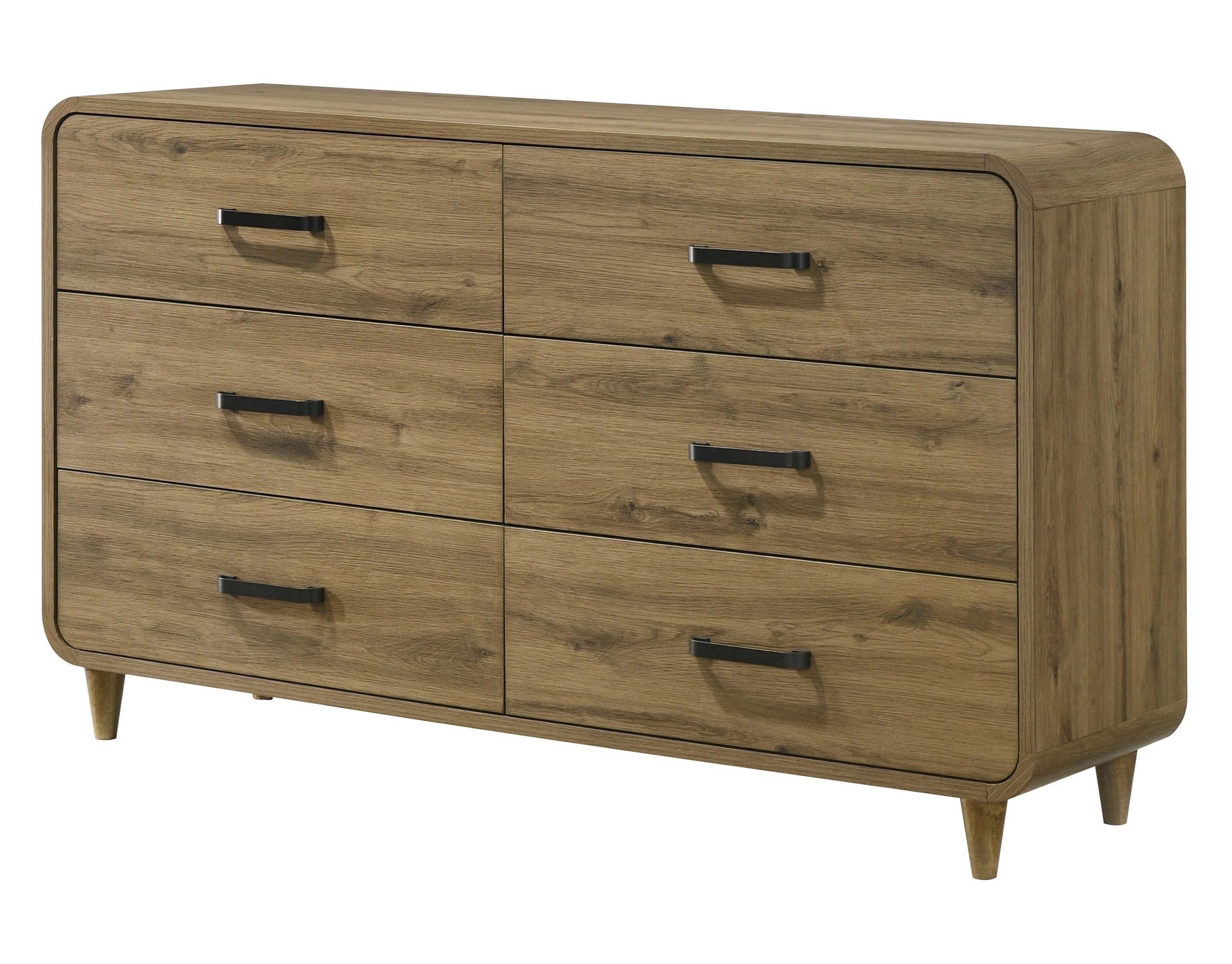 4 Piece queen bedroom set ( Queen bed frame + dresser + mirror + night stand ) - Image 4