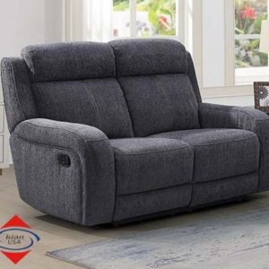 Manual reclining loveseat