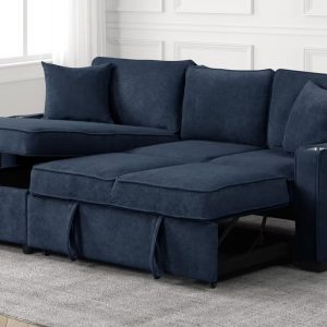 Sectional with pull out bed